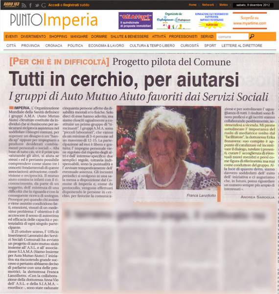 PUNTO IMPERIA - progetto pilota Comune